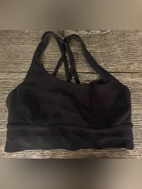 Lululemon long line Ribbed energy Strappy Sports Bra